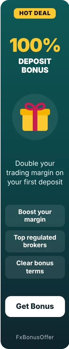 100% Forex Deposit Bonus – double your trading margin