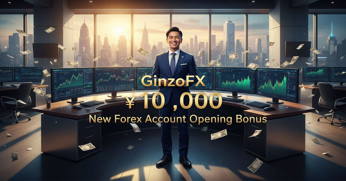 GinzoFX offers a ¥10,000 Forex No Deposit Bonus