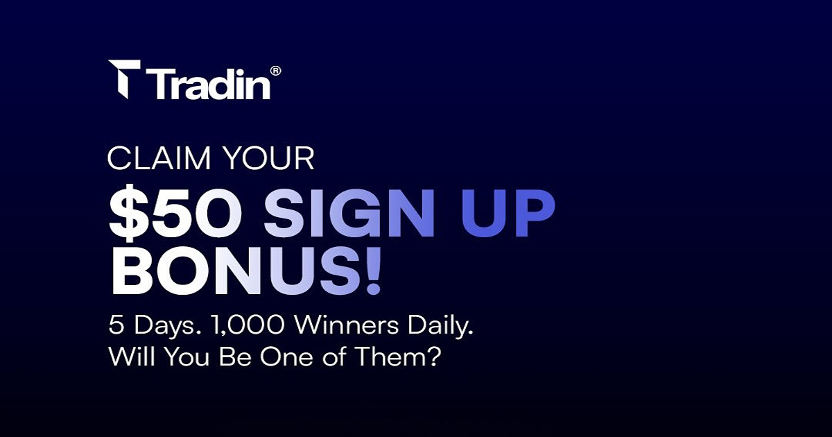 Claim the Tradin $50 No Deposit Forex Sign Up Bonus