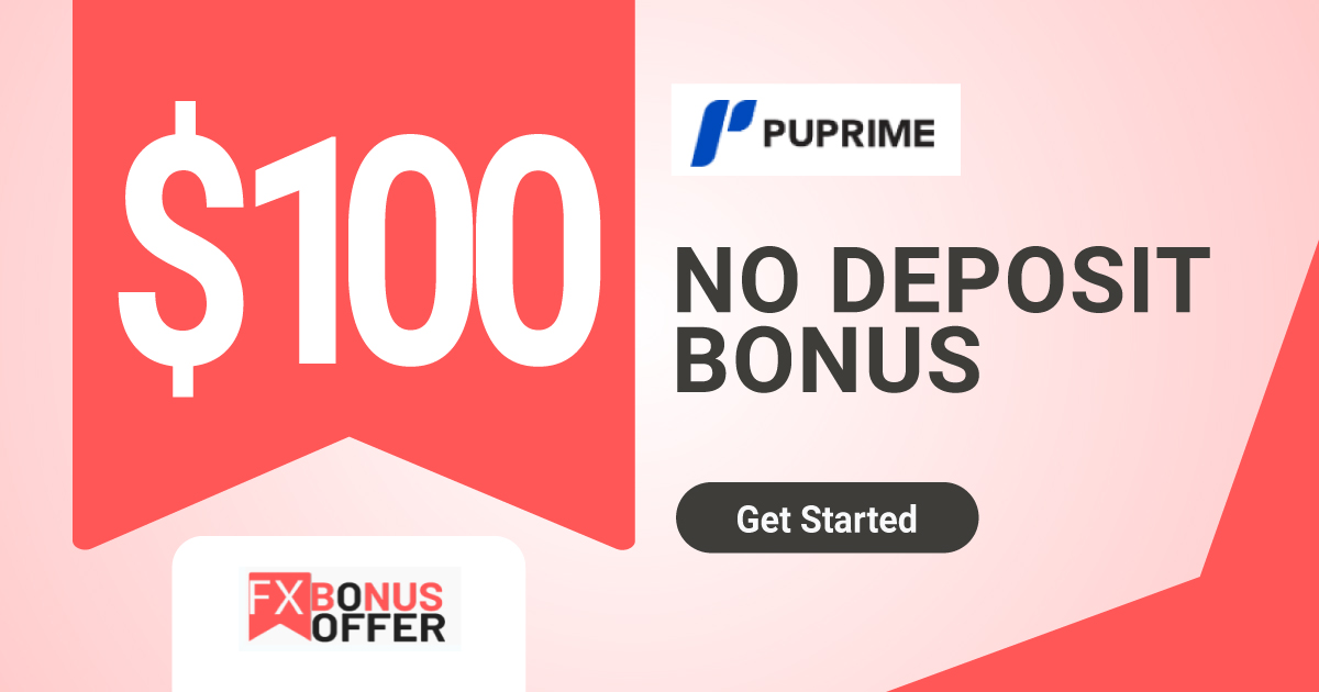 PuPrime 100 USD Forex No Deposit Bonus