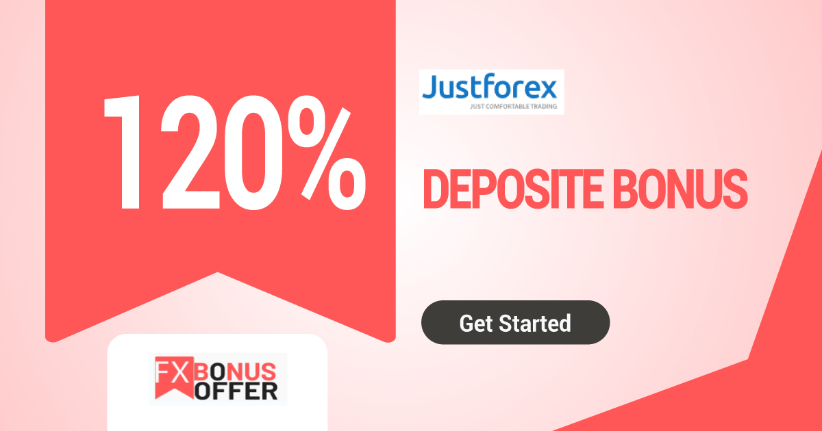 JustForex 120% Forex Deposit Bonus For you
