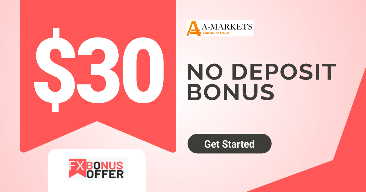 30 USD Forex No Deposit Bonus from AMarkets