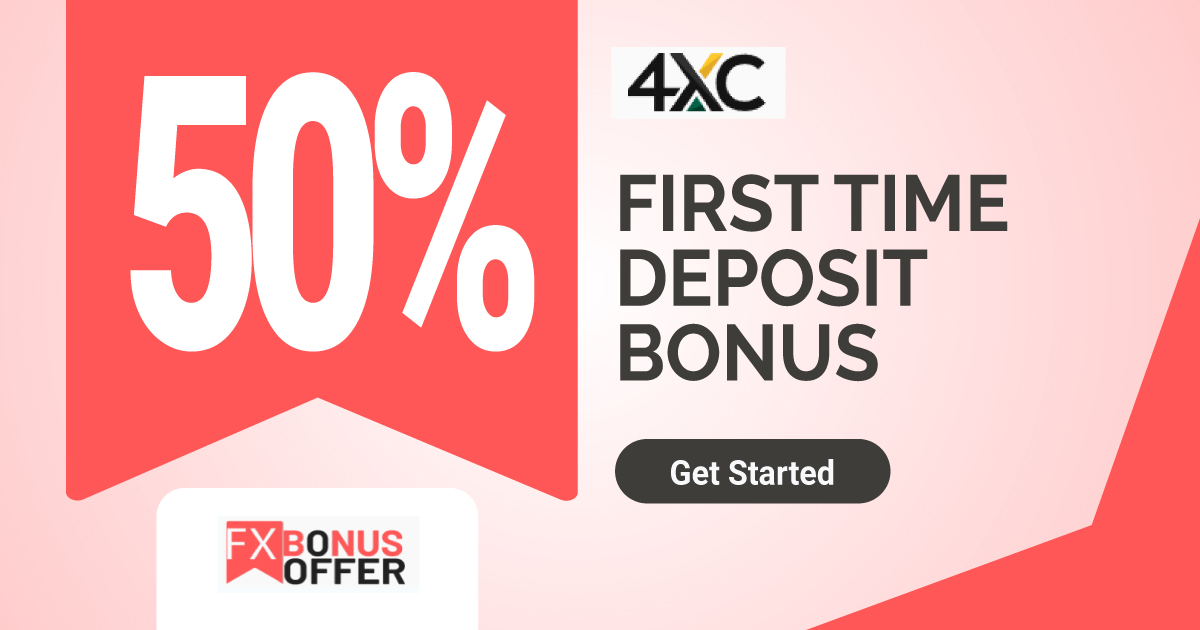 4XC 50% Forex Welcome Deposit Bonus 2022