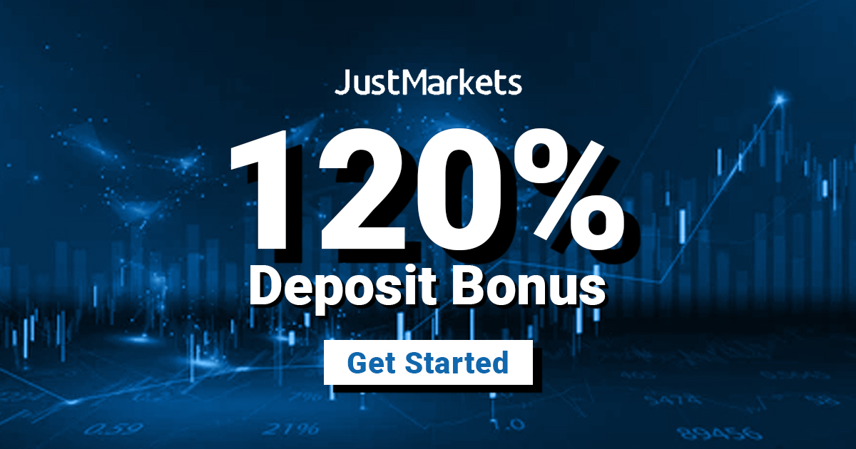 Grab Forex 120% Deposit Bonus - JustMarkets