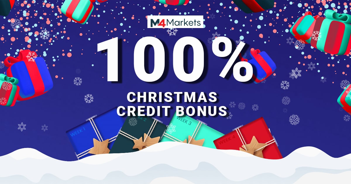 100% M4Markets Christmas Credit Bonus