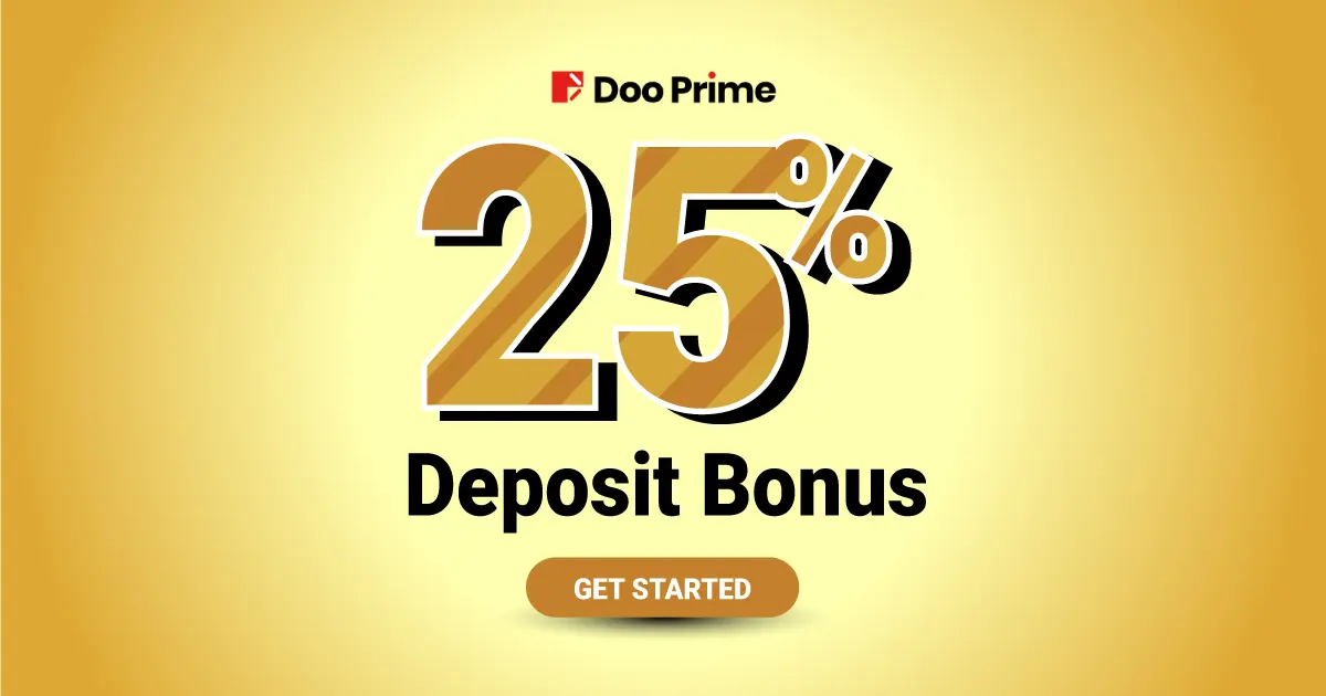 DooPrime Offers 25% Credit as Welcome Forex Deposit Bonus