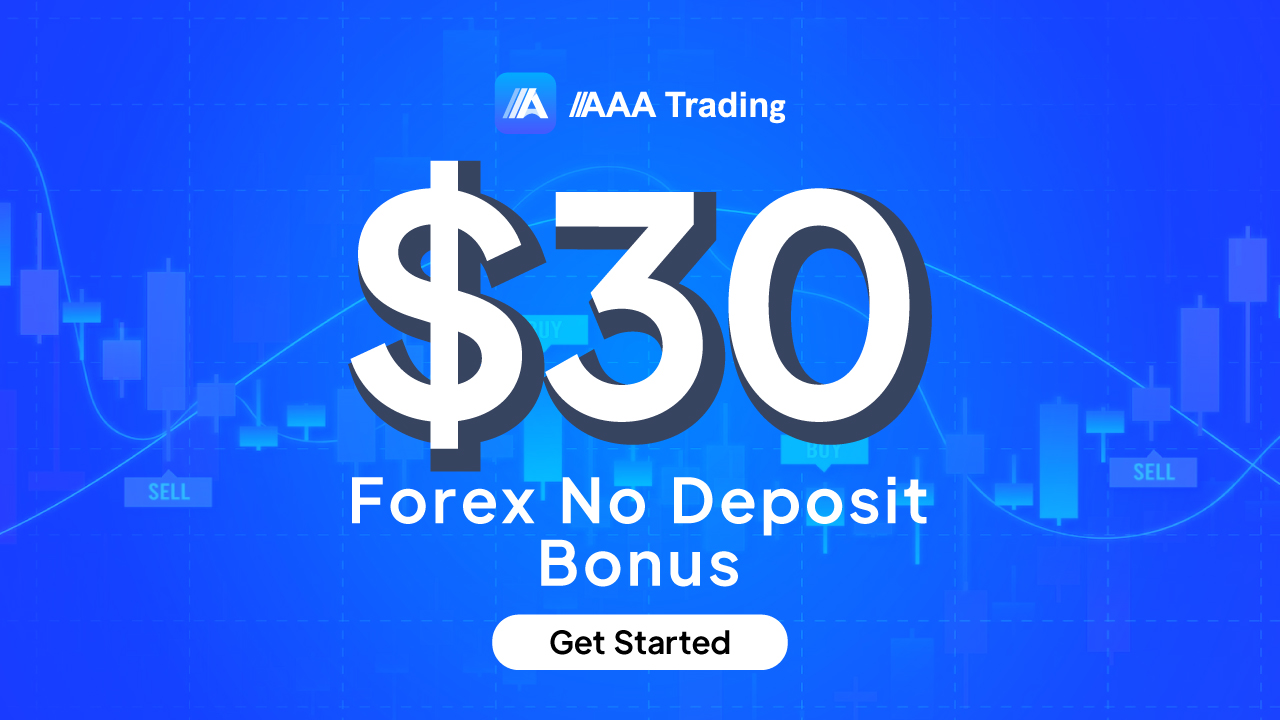 $30 No Deposit Account Opening Bonus at AAA Trading