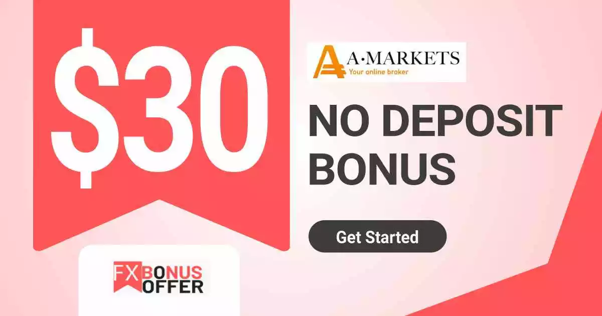 Amarkets 30 Usd No Deposit Welcome Bonus