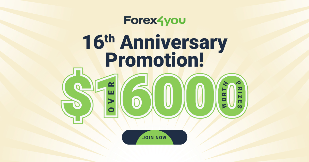 Celebrate 16 Years with Forex4you - Get Up to $6000 in Contest!