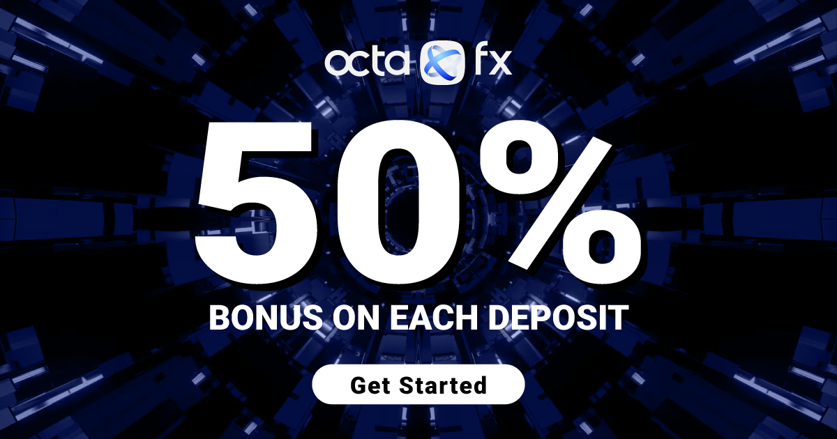 Get 50% Bonus on Each Deposit with OctaFX Forex Trading