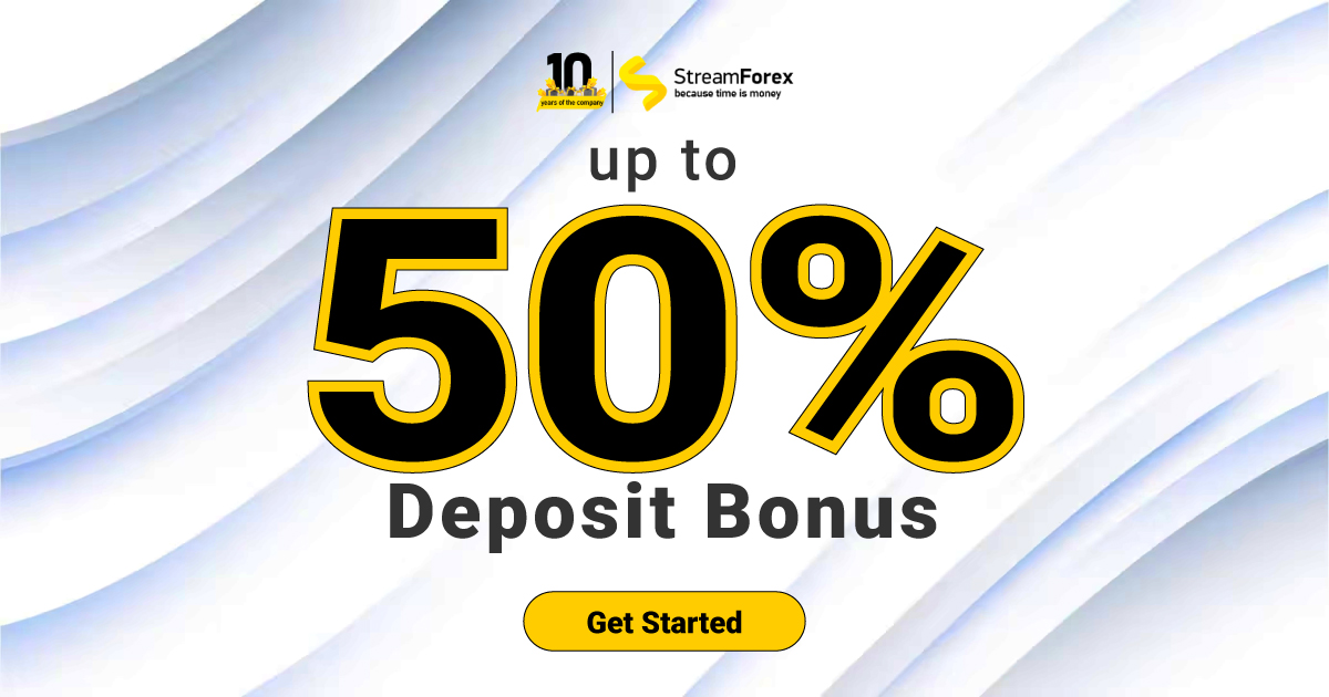 Get Up To Forex 50% Deposit Bonus - Stream Forex
