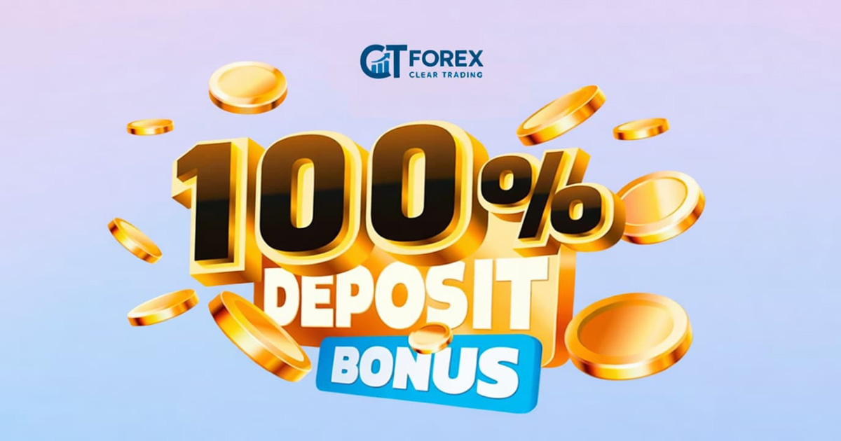 CTForex gives a 100% bonus on your first deposit