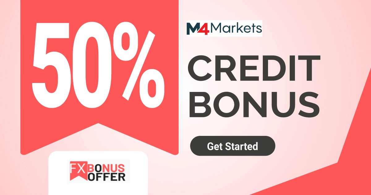 Enjoy 50% Credit Bonus Claim up to $10,000 - M4Markets