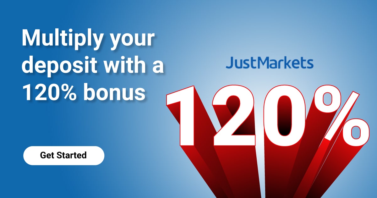 120% Forex Deposit Bonus - JustMarkets