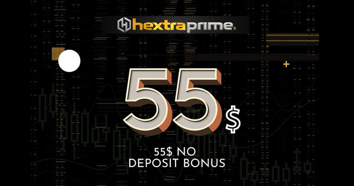 Forex $55 No Deposit Bonus by Hextra Prime