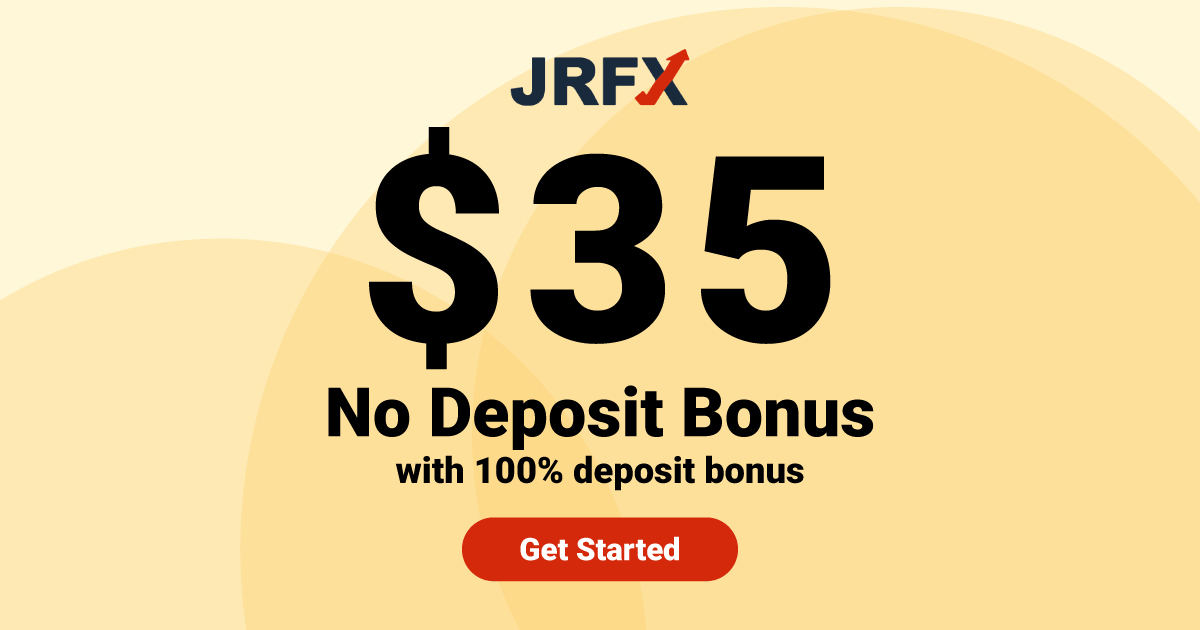 $35 USD Free No Deposit Bonus with JRFX