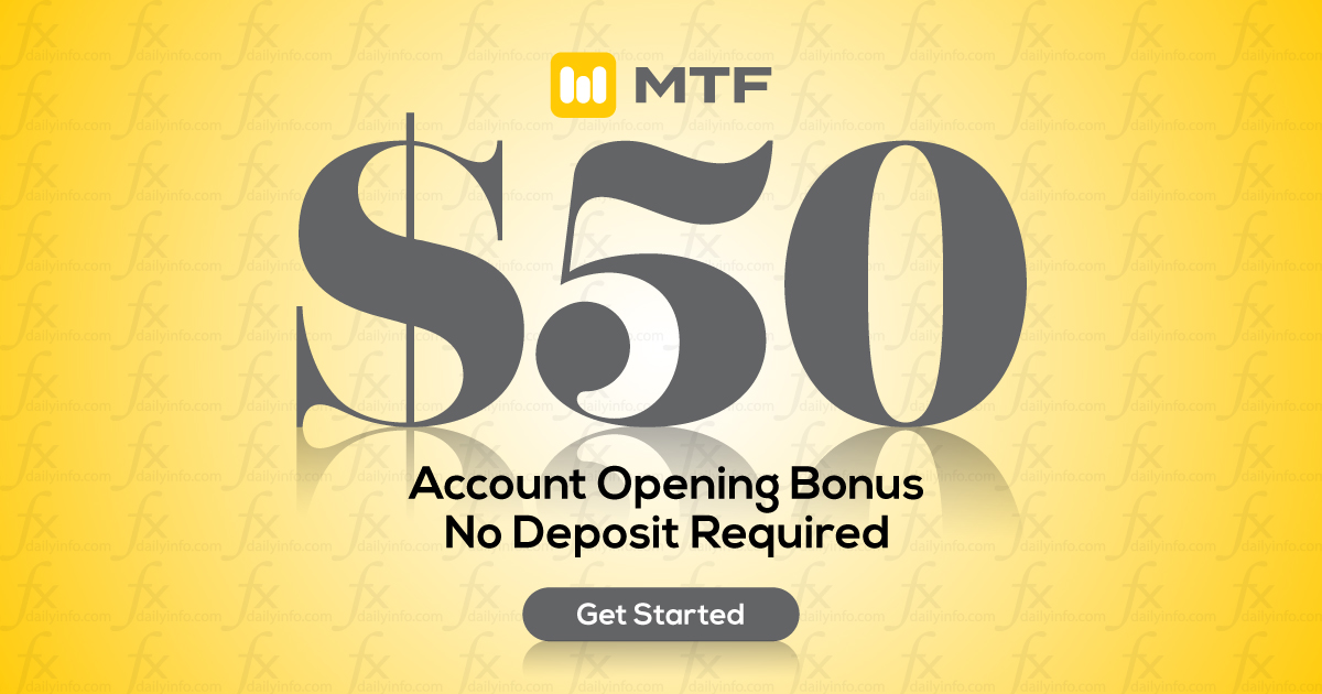 Get $50 Forex No Deposit Bonus from MTF