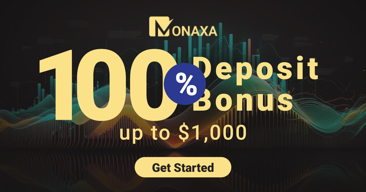 Monaxa 100% Deposit Bonus of up to 1000 USD