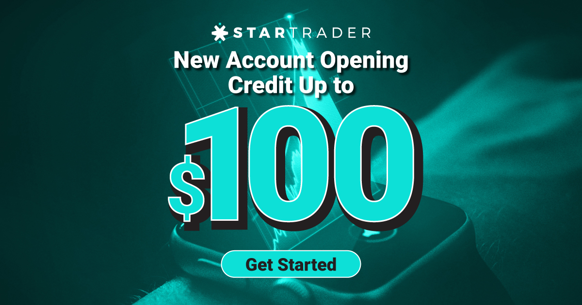 Forex $100 Account Opening Credit Bonus Startrader