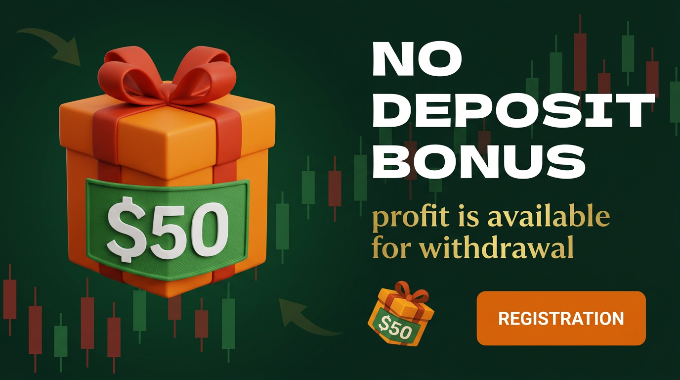 Get a $50 Forex No Deposit Bonus from Regulated Brokers