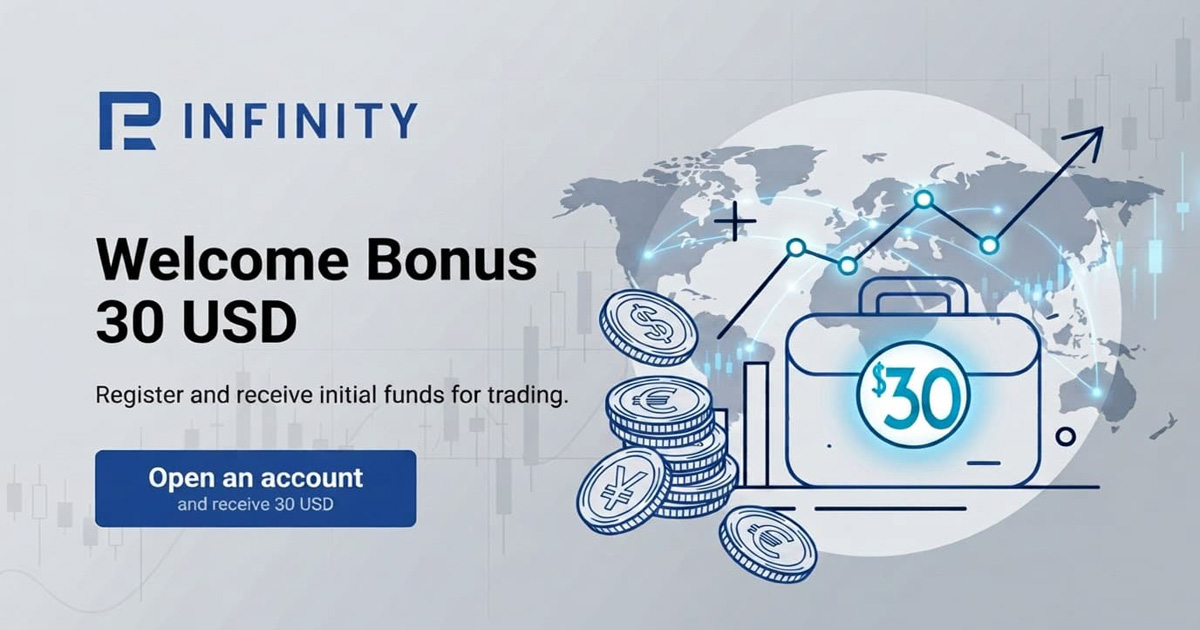 RInfinity $30 No Deposit Bonus Register and Start Trading