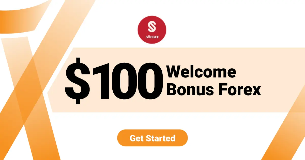 Welcome $100 Forex No Deposit Bonus at SoegeeFX