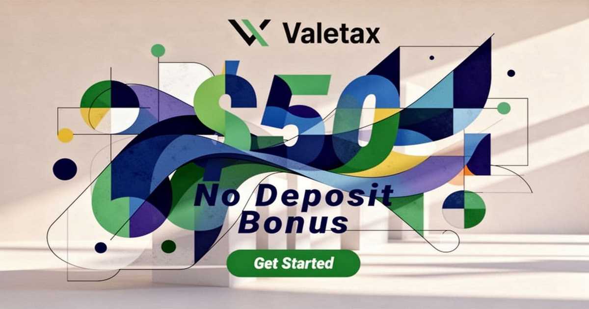 Valetax 50 USD No Deposit Bonus for Forex Traders