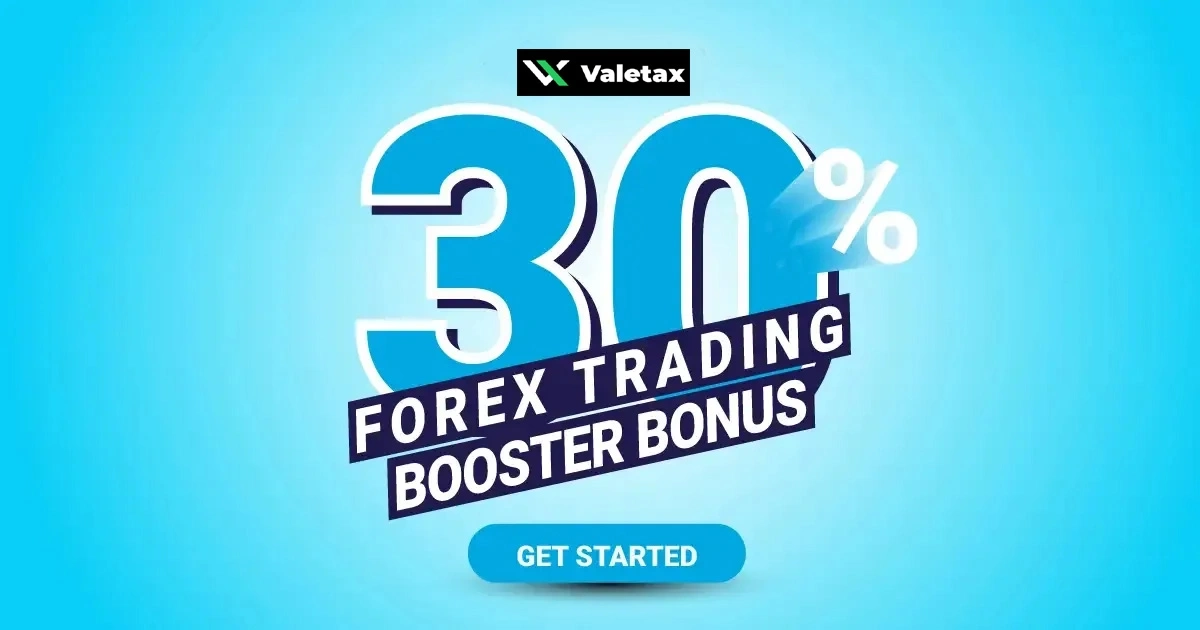 Get a 30% New Extra Forex Deposit Bonus with Valetax