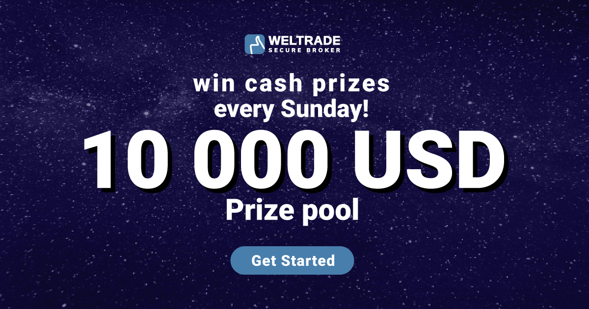 win cash prizes every Sunday $10,000 - WelTrade