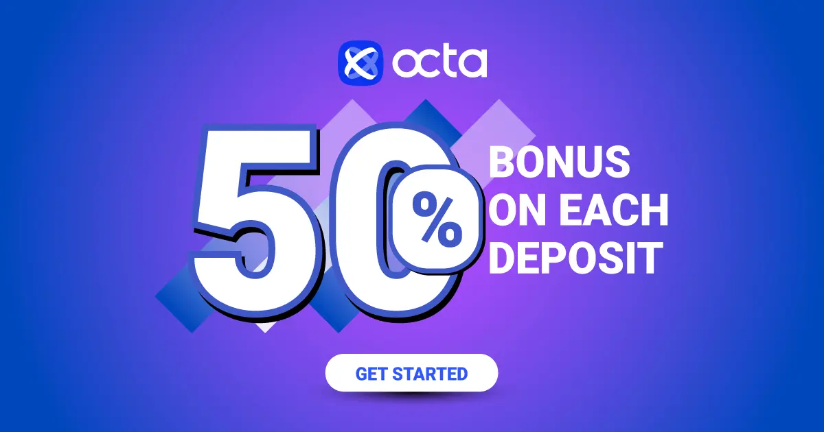 Octa 50% Forex Deposit Bonus That Can Be Withdrawn